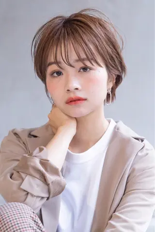 ショート カラー ☕️ベージュカラー 内藤光哉☕️のヘアスタイル
