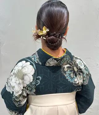 ミディアム ヘアアレンジ 透明感カラー/ 髪質改善/レイヤーのヘアスタイル