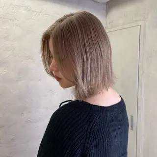ミディアム カラー ヘアアレンジ メンズ 🍀淡色×ブリーチ/ ベージュ✨RINOのヘアスタイル