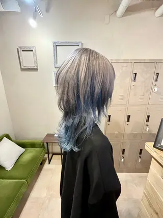 ロング カラー ヘアアレンジ S.BLOOM 川崎 翔哉のヘアスタイル