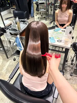 ロング カラー 🫧ハイトーン×艶 カラー🫧 Rionのヘアスタイル