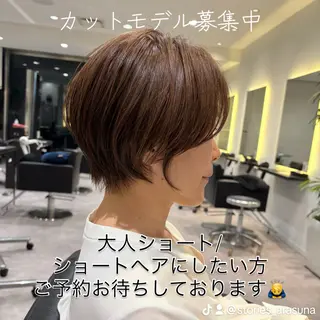 ショート 大人ショート特化/ カットモデル/表参道のヘアスタイル