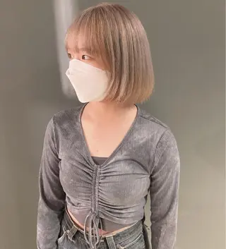 ショート カラー スキバサミを使わない カット🌼唯🌼のヘアスタイル
