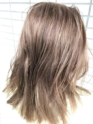 ミディアム カラー 福井 稜平のヘアスタイル