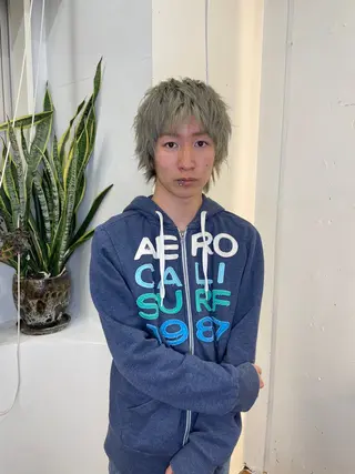 カラー メンズ IO/ブリーチカラー 特化美容師✨のヘアスタイル