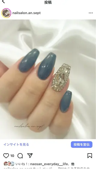 ミディアム nail salon an-SEPT.のネイルデザイン