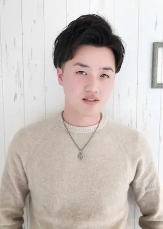 ショート パーマ メンズカット 三村洸斗のヘアスタイル