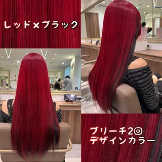 ロング カラー 雅/ダブルカラー/ 白髪ぼかしハイライトのヘアスタイル