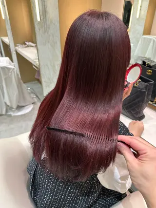 ロング カラー 店長/mao/ 前髪/顔周りカットのヘアスタイル