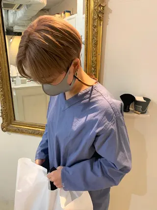 ショート ダブルカラー/透明感 💈JUNYA💈のヘアスタイル