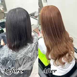 ヘアメ🎀推しカラー 🥣横浜/しほ🧸のヘアスタイル