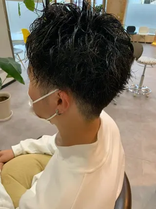 パーマ メンズ 境 菜摘のヘアスタイル