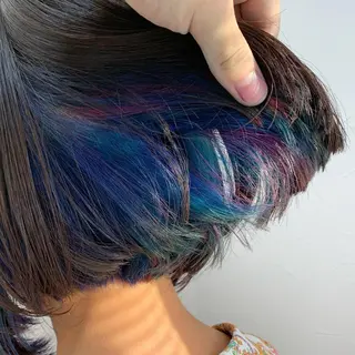 ミディアム カラー メンズ特化✨パーマ Atria横浜コンダのヘアスタイル