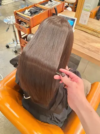 ロング パーマ 髪質改善&縮毛矯正 カット/soyaのヘアスタイル