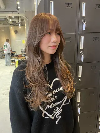 ロング カラー haruka ♡レイヤー/透明感のヘアスタイル