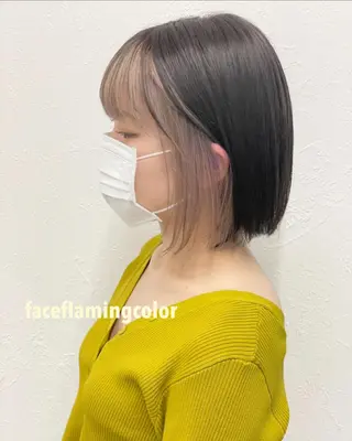 ミディアム カラー 🤍2nd🤍田所 美希のヘアスタイル