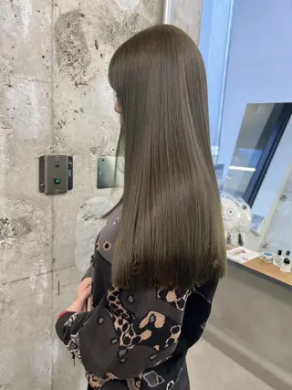 ミディアム カラー パーマ ヘアアレンジ ヘアケア特化型サロン newi 梅田のヘアスタイル