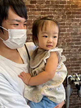 ショート メンズ キッズ 久木原 ゆりのヘアスタイル