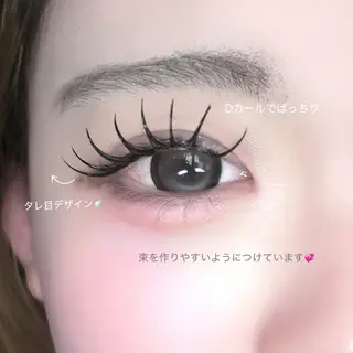 マツエク・マツパ 🩶LED＆ダブル フラットRAN🪽のマツエク・マツパデザイン