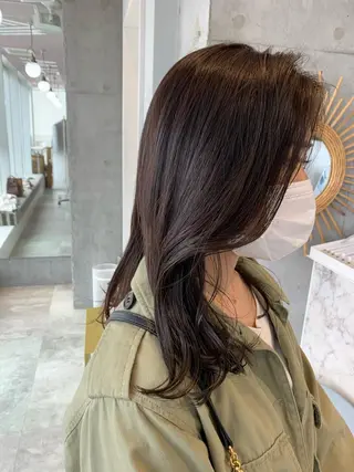 セミロング カラー 明治神宮前 NANAMIのヘアスタイル