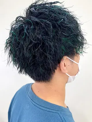 ショート カラー パーマ ヘアアレンジ メンズ ネイル マツエク・マツパ 💠AYANE /吉祥寺💠のマツエク・マツパデザイン