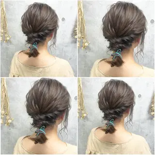 ミディアム カラー ヘアアレンジ Satsuki ✂︎♡のヘアスタイル