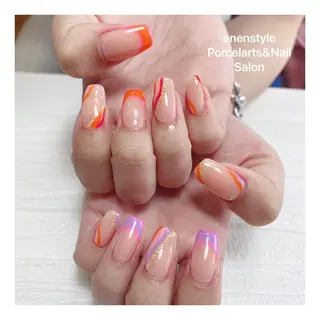 ミディアム ネイル 👑enen style👑のネイルデザイン