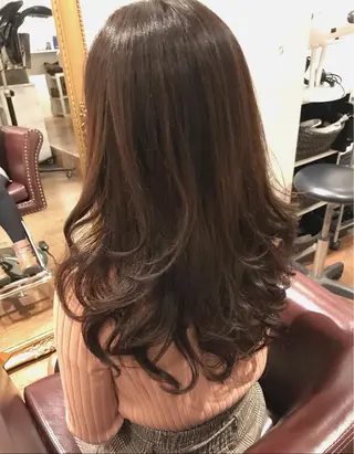 ロング カラー パーマ マエダ カズエ🫶 coronahairのヘアスタイル