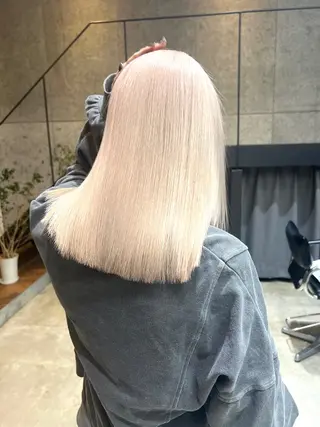 セミロング カラー 🤍垢抜け♡透明感 カラーmoeka🤍のヘアスタイル