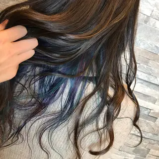ロング カラー leben serikaのヘアスタイル