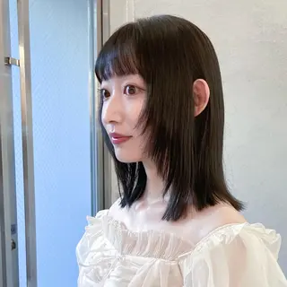 ミディアム レイヤーカット🪄 ヘアセット🪄シホのヘアスタイル