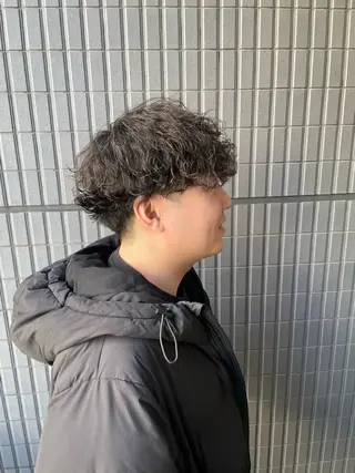 パーマ メンズ 野町好花 レイヤー/髪質改善のヘアスタイル