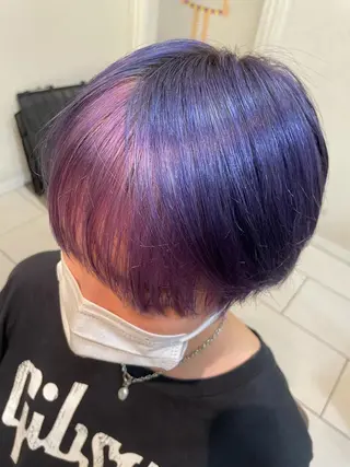 ショート カラー AMAN GIRL所属・鈴木 悠華のヘアスタイル