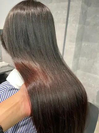 ロング 1%【横浜】 髪質改善&ケアカラーのヘアスタイル