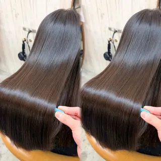 ロング カラー 巻ける縮毛矯正✨ ボブ/ショートともきのヘアスタイル