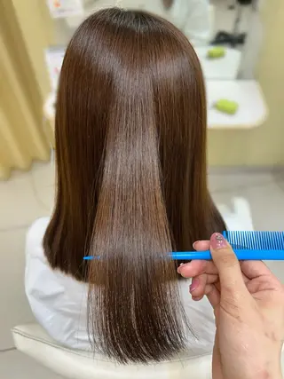 ミディアム パーマ 山端 梨音のヘアスタイル