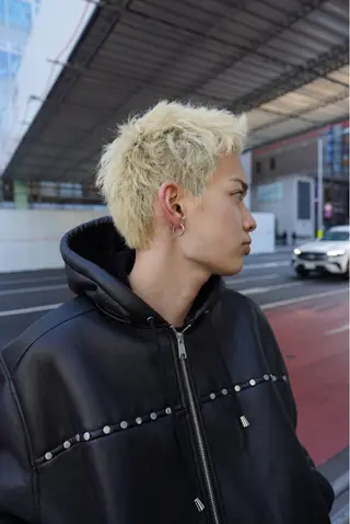 メンズ 似合わせカット/ ハイトーン/aoiのヘアスタイル