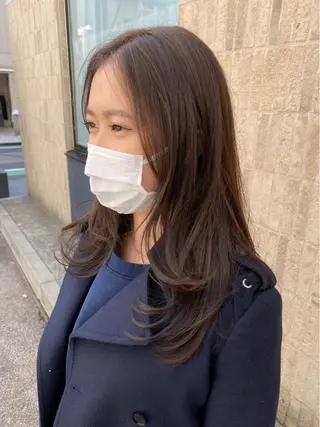 ロング カラー 鈴木 悠史のヘアスタイル