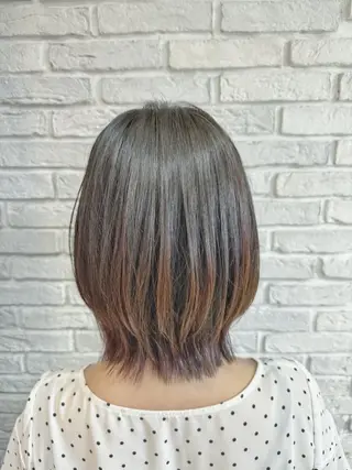 ミディアム 髪質改善/レイヤー/ 小顔/デザインのヘアスタイル