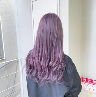 ロング カラー ヘアアレンジ 艶髪✨寒色カラー✨ 翁長孝輔のヘアスタイル