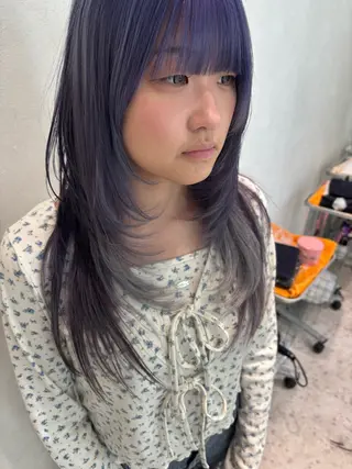 セミロング 山田 ひかりのヘアスタイル
