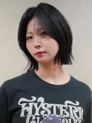 ミディアム はまだ かんたのヘアスタイル