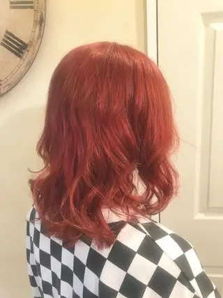 ミディアム カラー 岩谷/ブリーチ 🪽透明感カラーのヘアスタイル