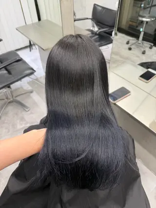 ロング ハイトーン/渋谷 韓国風/Narukaのヘアスタイル