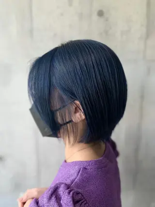 ミディアム カラー mimiiy梅田 中崎町ハイトーンのヘアスタイル
