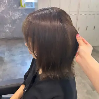ミディアム 横浜美容室/透明感 カラー/レイヤーのヘアスタイル