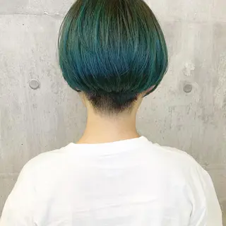 ショート カラー ハイトーン/ショート 村上淳乃🐥のヘアスタイル
