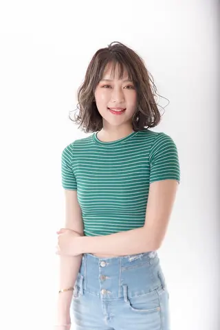 ミディアム カラー パーマ ヘアアレンジ メンズ キッズ ネイル マツエク・マツパ FABLE HAIR ファブル難波・心斎橋のヘアスタイル