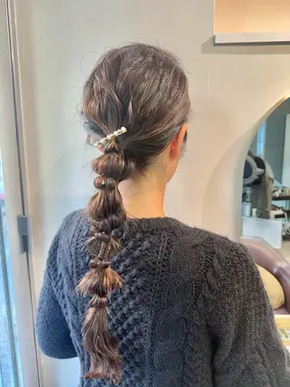 ロング ヘアアレンジ オタク美容師☃️🩵 ヘアアレンジ/暗髪のヘアスタイル