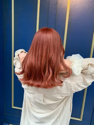 ミディアム カラー ヘアアレンジ 💛髪質改善/透明感 カラー🧡reikaのヘアスタイル